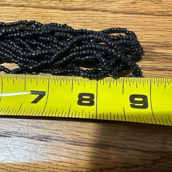 Vintage Trifari Torsade Necklace Black & Gold Tone - Picture 4 of 4